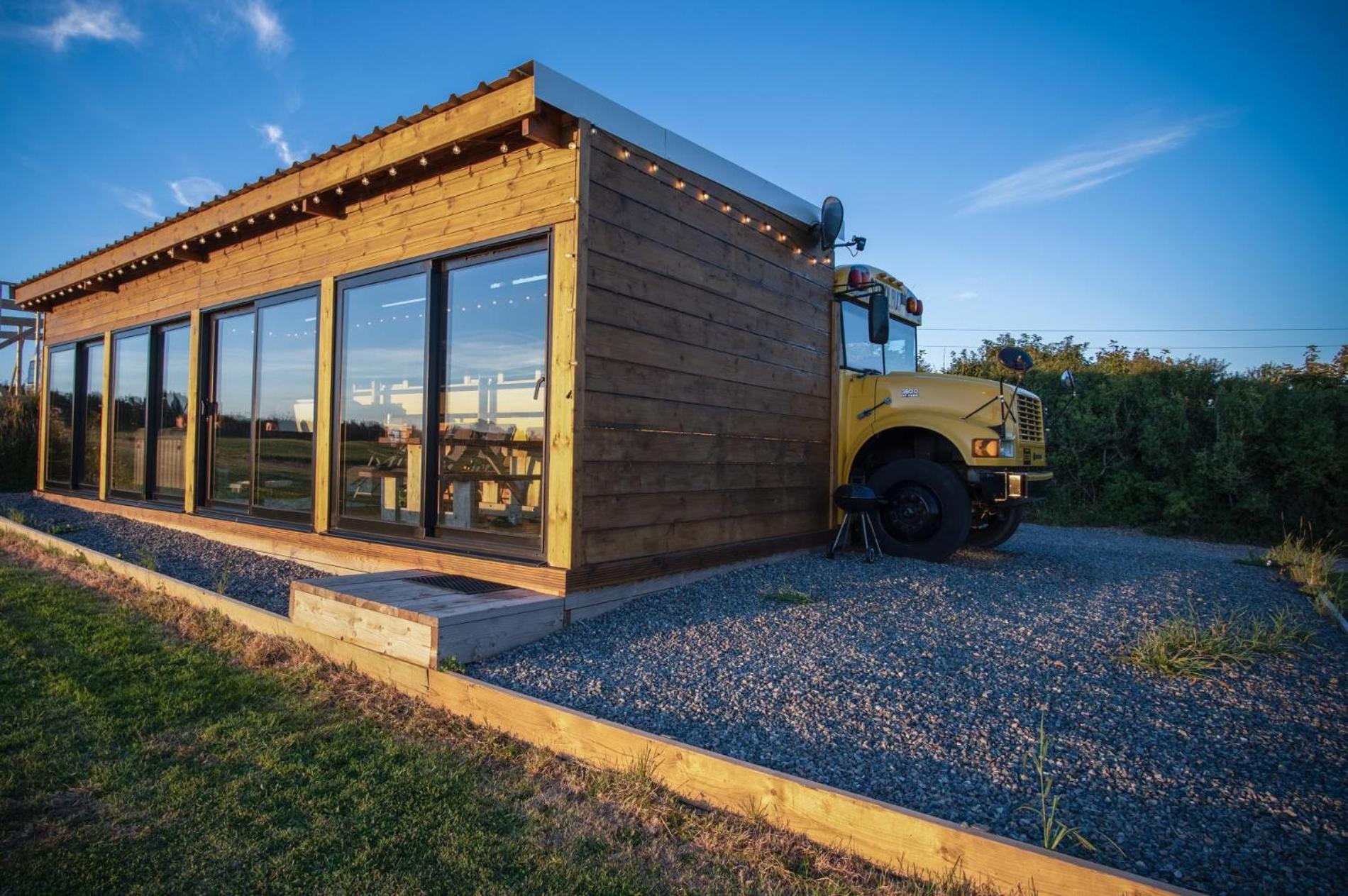 American School Bus - 1 Bedroom - Blossom Farm - Tiers Cross Johnston Buitenkant foto